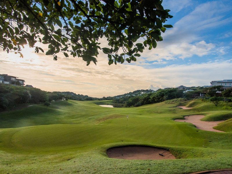 Bunkered green at Simbithi Country Club in morning light